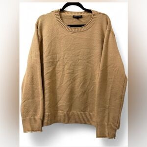 Banana Republic camel/tan oversized crewneck sweater, size XL